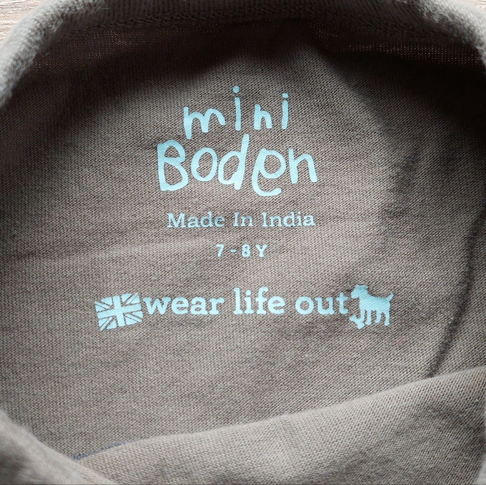 2012 nwot/ln Mini Boden motorcycle tee 7-8 years. - Picture 4 of 10